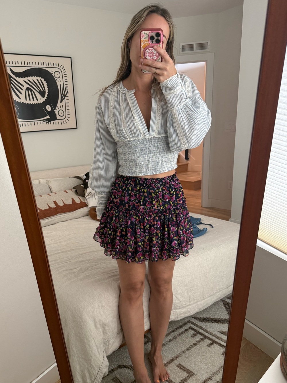 Misa Marion Skirt in Multi Floral